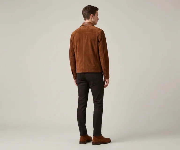 Bearman Moc Toe Brown Suede Boots Rear Back View 1080x900