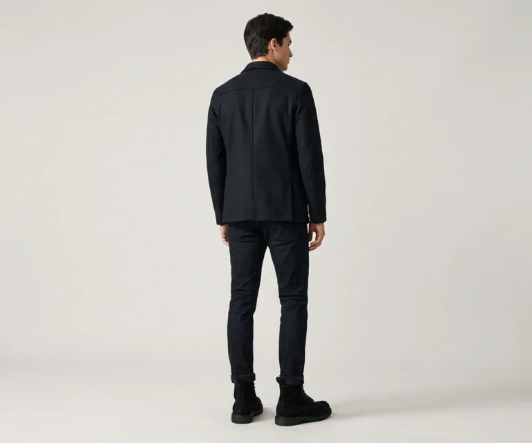 Carnell Moc Toe Black Suede Boots Rear Back View 1080x900