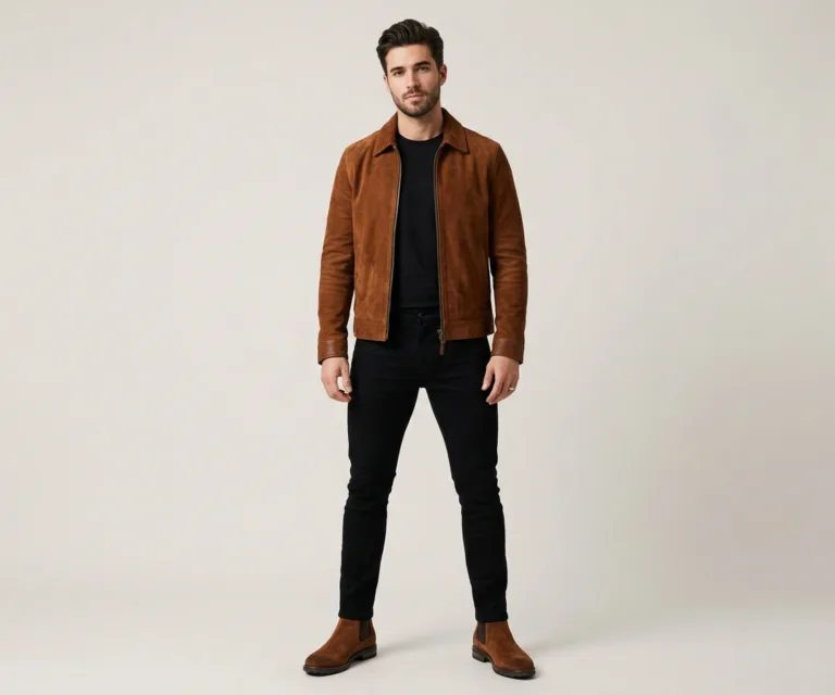 Clarkson Chelsea Brown Suede Leather Boots Lifestyle Studio 1080x900
