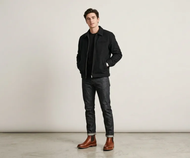 Clarkson Chelsea Brown Leather Boots Lifestyle Studio 1080x900