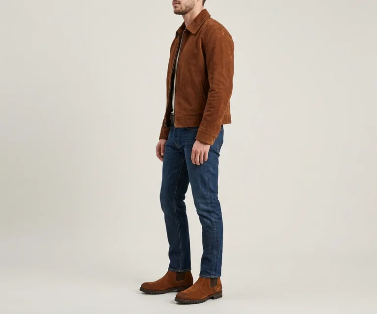 Clarkson Chelsea Brown Suede Leather Boots – StudGuard 3/4 Profile 1080x900