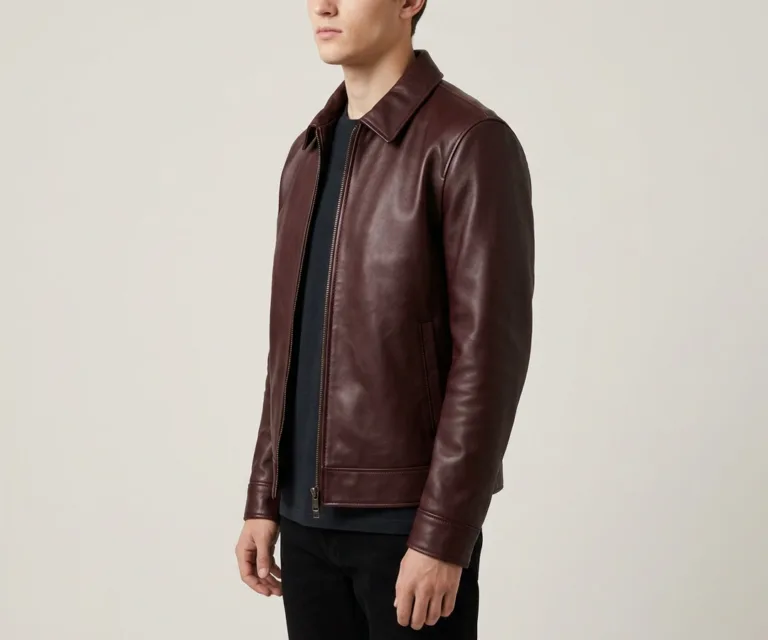 Clarkson Chelsea Maroon Leather Boots 3/4 Profile 1080x900
