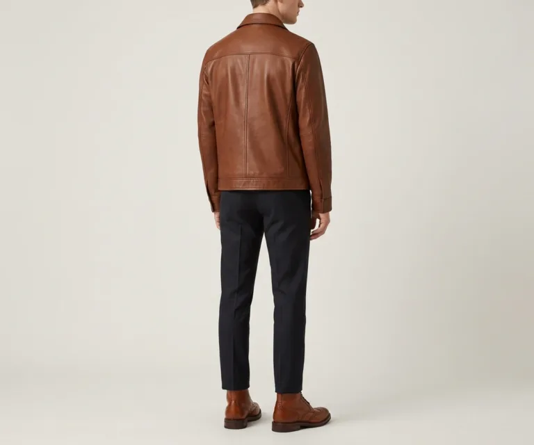 Duster Brogues Derby Brown Leather Boots Rear Back View 1080x900