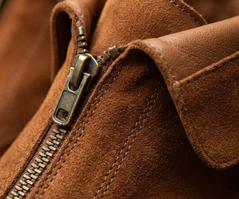 Knight Derby Brown Suede Leather Boots Macro Hardware Detail 1080x900