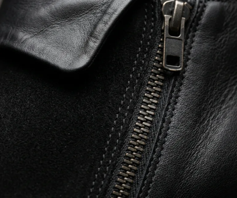 Knight Derby Hybrid Black Leather Boots – StudGuard Macro Hardware Detail 1080x900