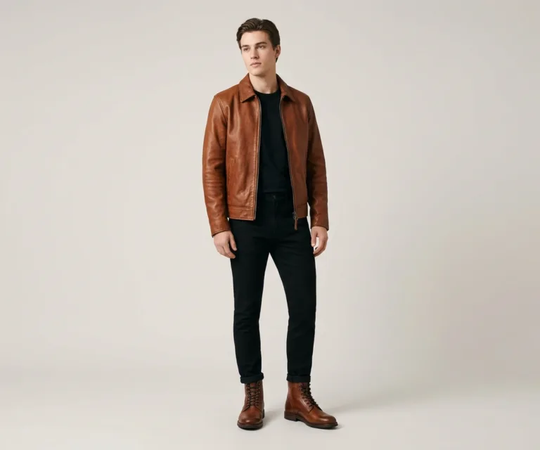 Knight Derby Oil Pull-up Brown Leather Boots Lifestyle Studio 1080x900