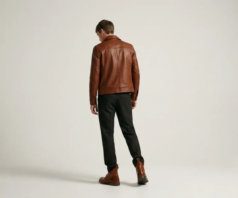 Knight Derby Oil Pull-up Brown Leather Boots Rear Back View 1080x900