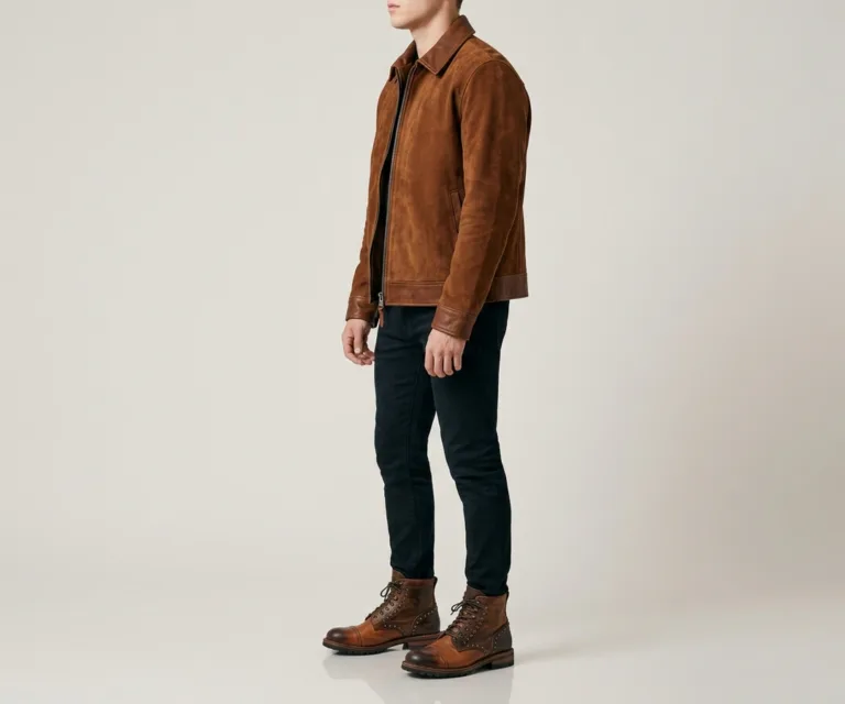 Knight Derby Tan & Brown Leather Boots – StudGuard 3/4 Profile 1080x900