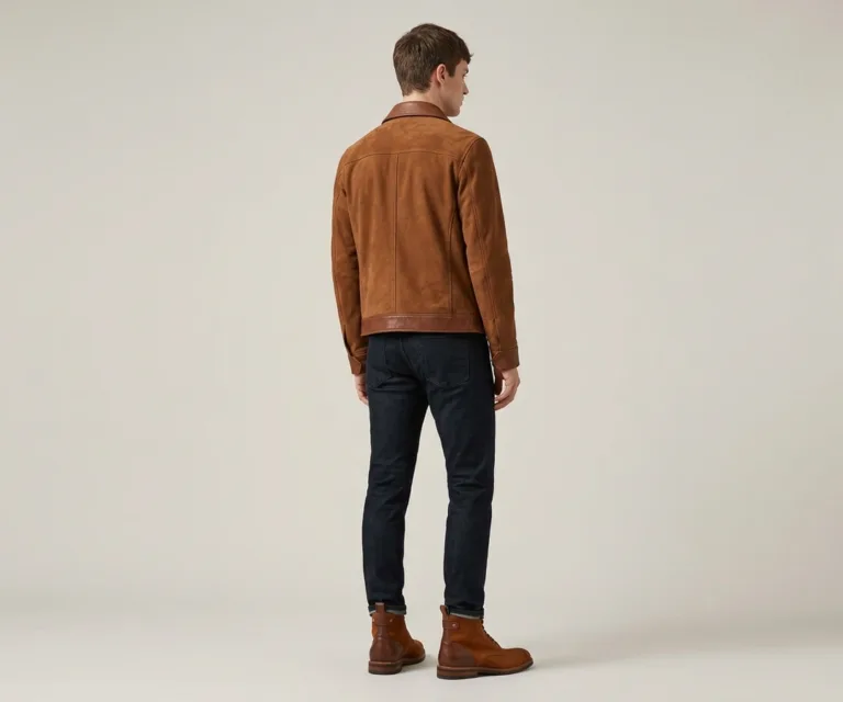 Knight Derby Tan & Brown Leather Boots – StudGuard Rear Back View 1080x900