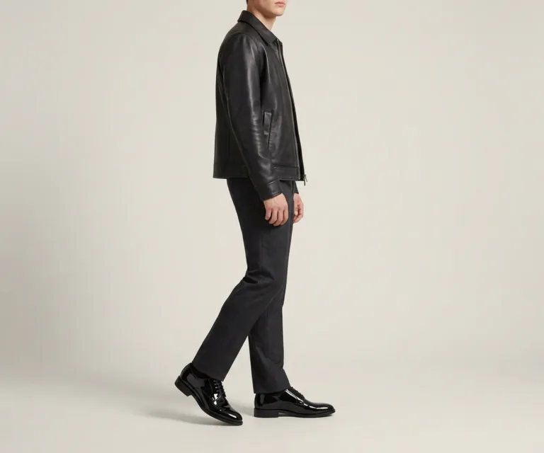 Attorney Derby Black Patent Leather Shoes 3/4 Profile 1080x900