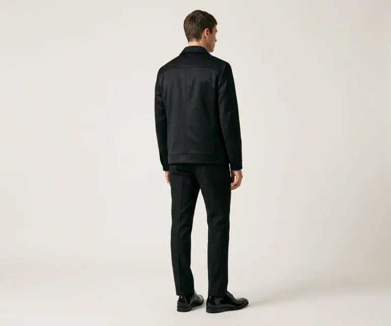 Attorney Derby Black Patent Leather Shoes Rear Back View 1080x900