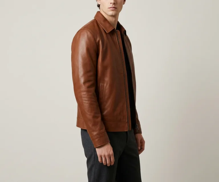 Baxton Brown Leather Loafers 3/4 Profile 1080x900
