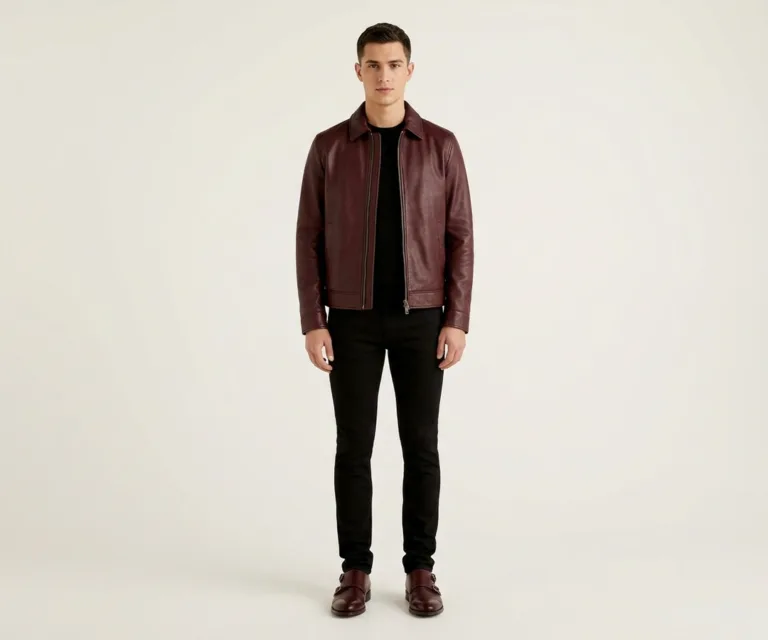Boston Double Monk Strap Maroon Leather Shoes Front View 1080x900