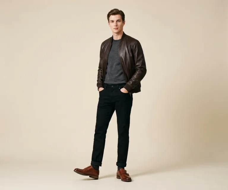Boston Double Monk Strap Brown Leather Shoes Lifestyle Studio 1080x900
