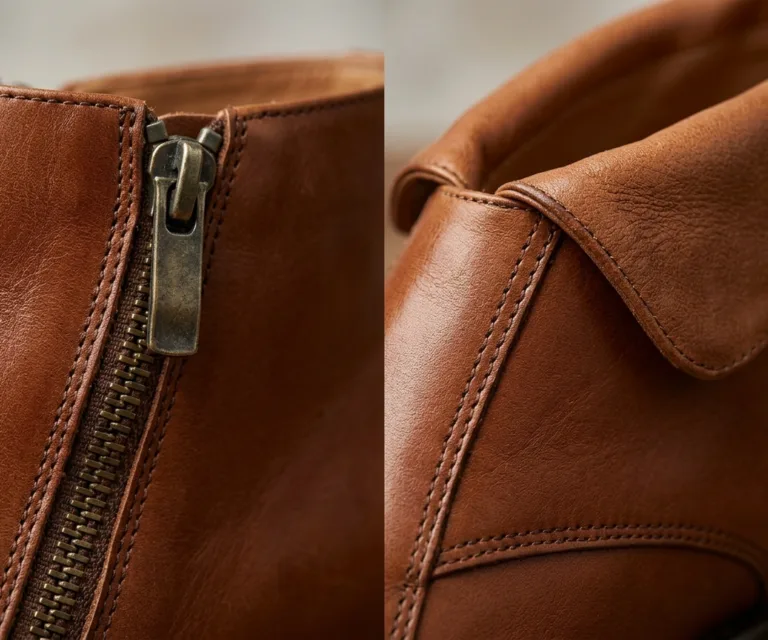Boston Double Monk Strap Brown Leather Shoes Macro Hardware Detail 1080x900