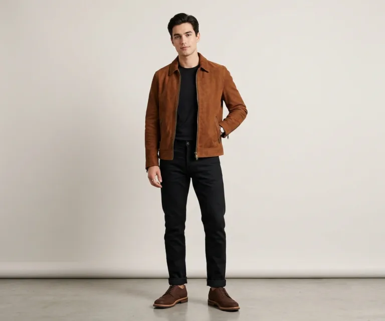 Dirk Brogues Derby Brown Nubuck Leather Shoes Lifestyle Studio 1080x900