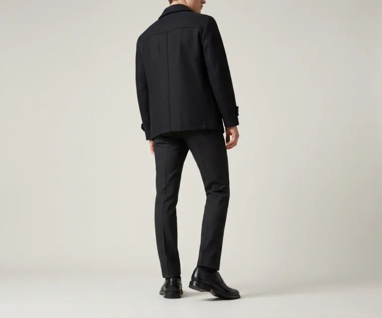 Dirk Brogues Derby Black Leather Shoes Rear Back View 1080x900
