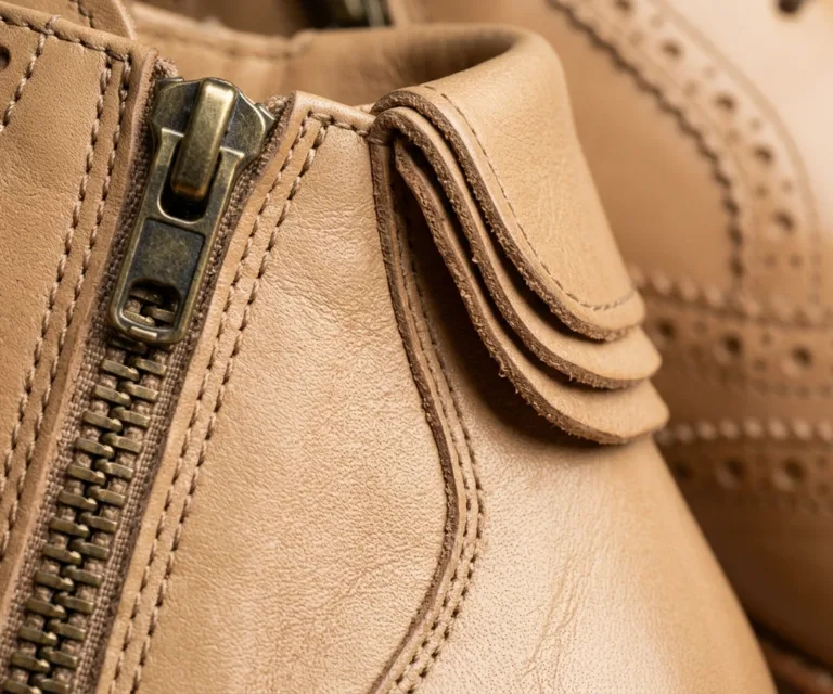 Greyson Brogues Oxford Tan Leather Shoes Macro Hardware Detail 1080x900