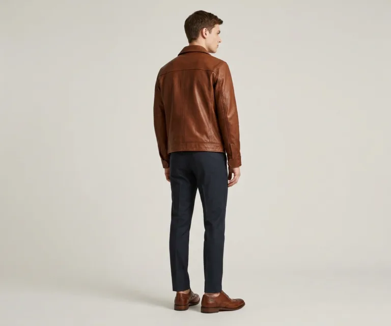 Greyson Brogues Oxford Oil Pull-up Brown Leather Shoes Rear Back View 1080x900