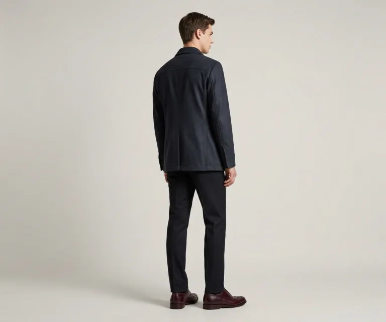 Greyson Brogues Oxford Maroon Leather Shoes Rear Back View 1080x900