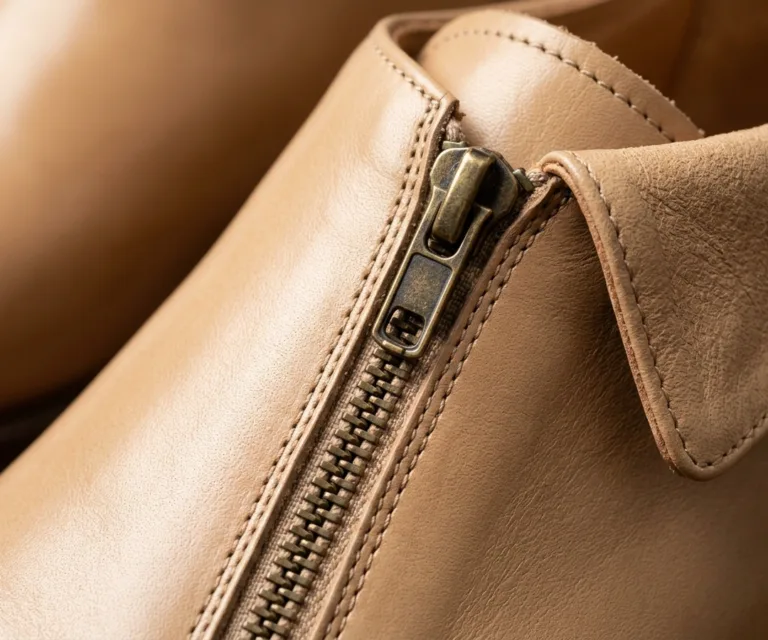 Professor Oxford Tan Leather Shoes Macro Hardware Detail 1080x900