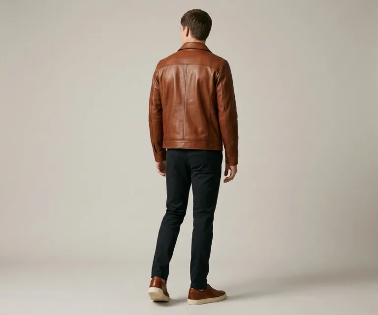 Carter Runn Brown Leather Sneakers Rear Back View 1080x900