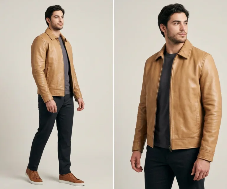 Carter Runn Tan Leather Sneakers 3/4 Profile 1080x900