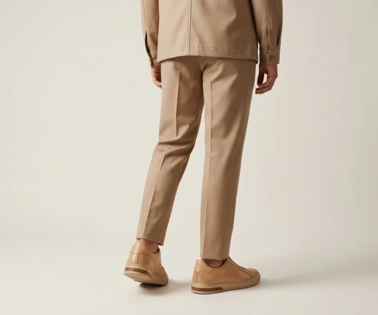 Carter Runn Tan Leather Sneakers Rear Back View 1080x900