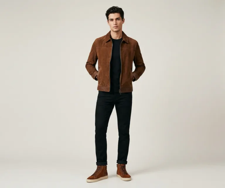 Marty High Top Brown Suede Sneakers Lifestyle Studio 1080x900