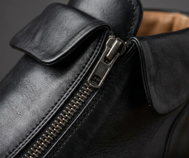 Marty High Top Black Leather Sneakers Macro Hardware Detail 1080x900