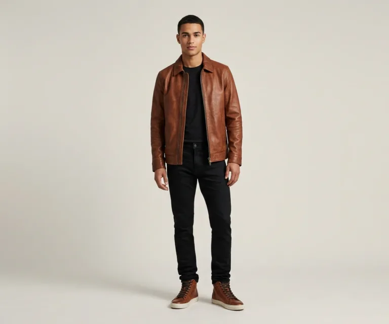 Marty High Top Burnt Copper Pullup Leather Sneakers Lifestyle Studio 1080x900