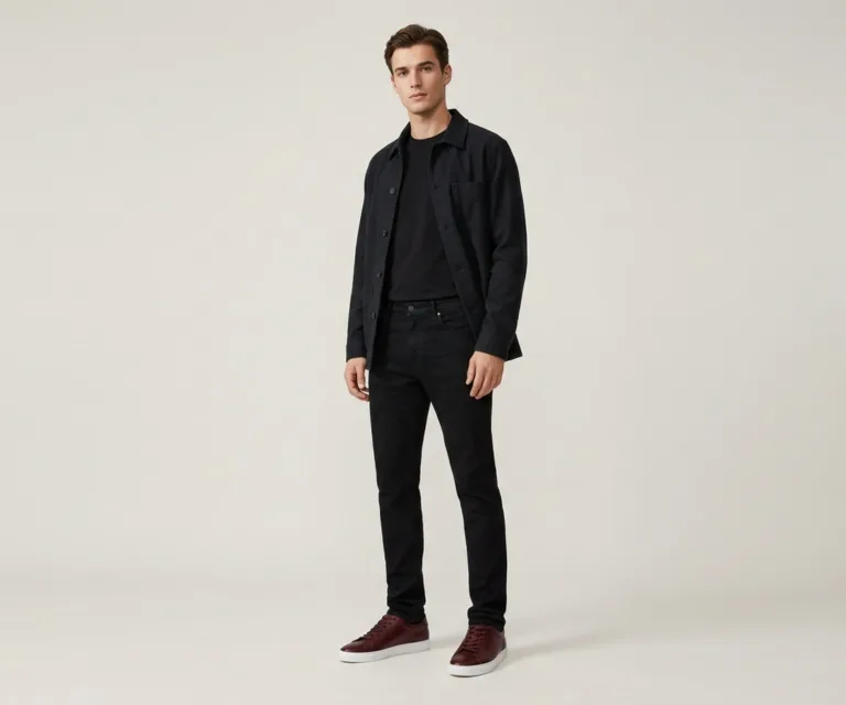 Murphy Low Top Maroon Leather Sneakers Lifestyle Studio 1080x900