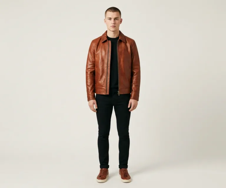 Murphy Low Top Burnt Copper Pullup Leather Sneakers Front View 1080x900