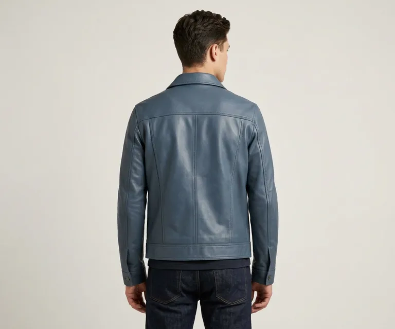 Conard Blue Denim Trucker Jacket Rear Back View 1080x900