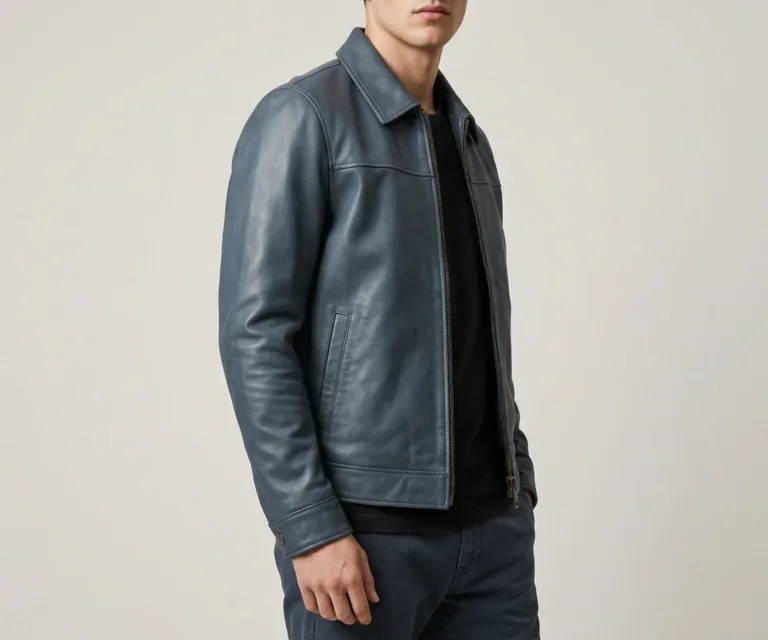 Conard Ice Blue Denim Trucker Jacket 3/4 Profile 1080x900