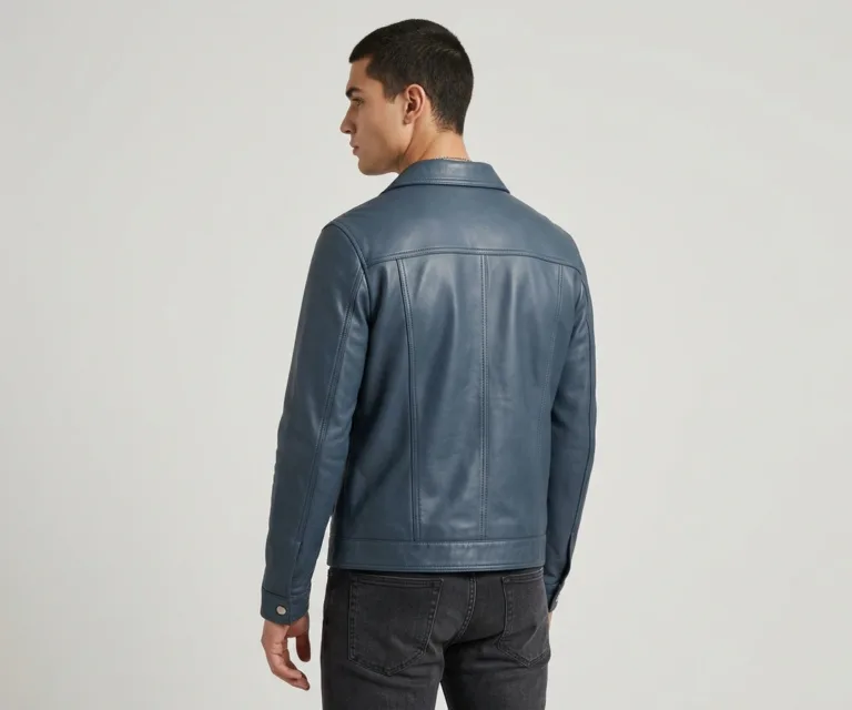 Conard Ice Blue Denim Trucker Jacket Rear Back View 1080x900
