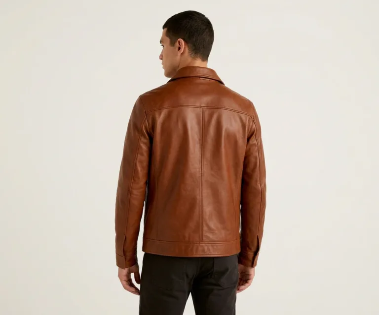 Irwin Brown Waxed Canvas Field Jacket Rear Back View 1080x900