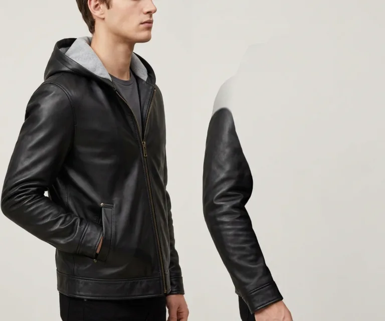 Marlo Black Canvas Hooded Work Jacket 3/4 Profile 1080x900