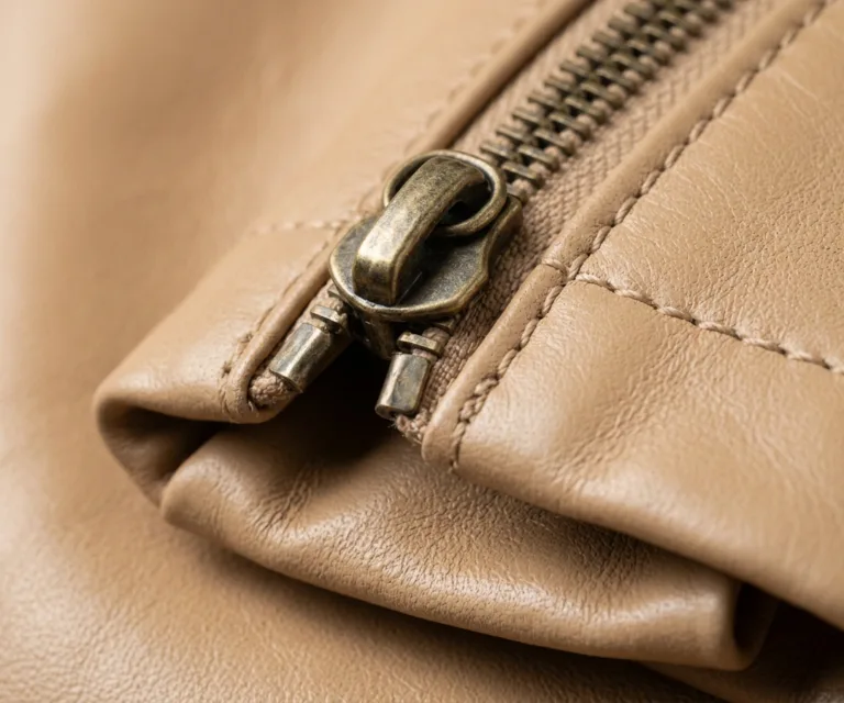 The Bianca Black Leather Tote Bag Macro Hardware Detail 1080x900