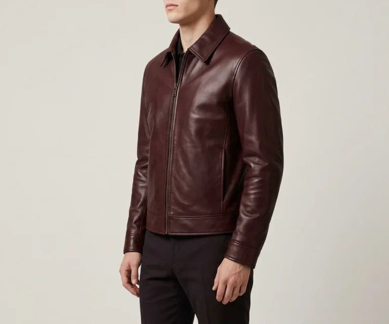 Director Wholecut Maroon Leather Shoes 3/4 Profile 1080x900