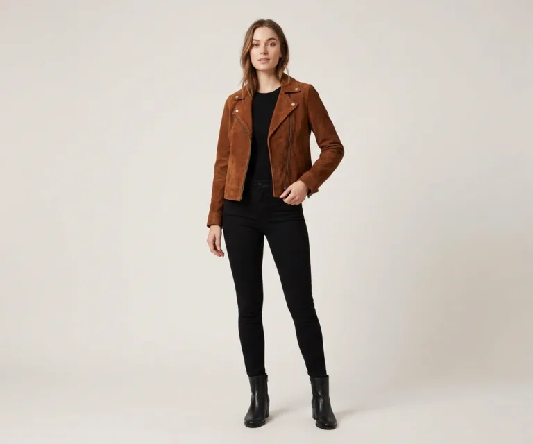 Alison Brown Suede Biker Jacket Lifestyle Studio 1080x900
