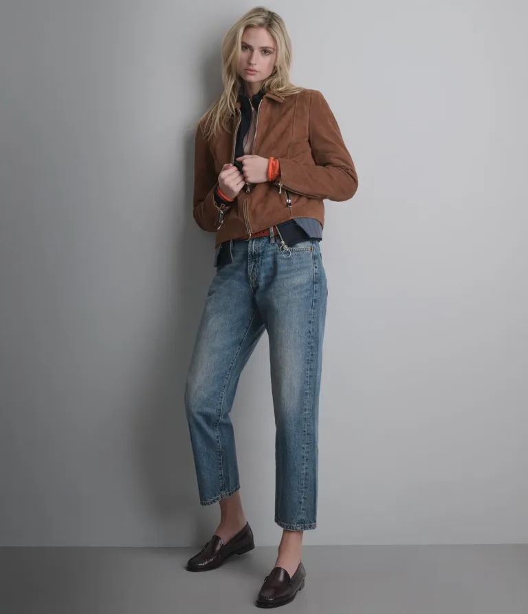 Monty Shirt Collar Zip Jacket, official Wilsons Leather product photo 1