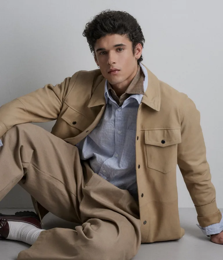 Wilsons Leather Wren Saddle shirt jacket product view 1