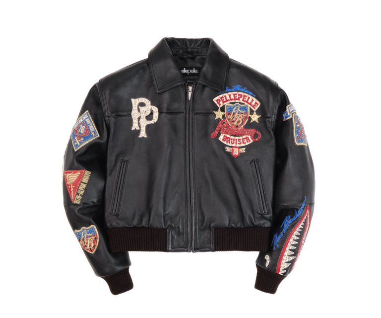 American Bruiser Plush Womens Crop Jacket, Black, front view