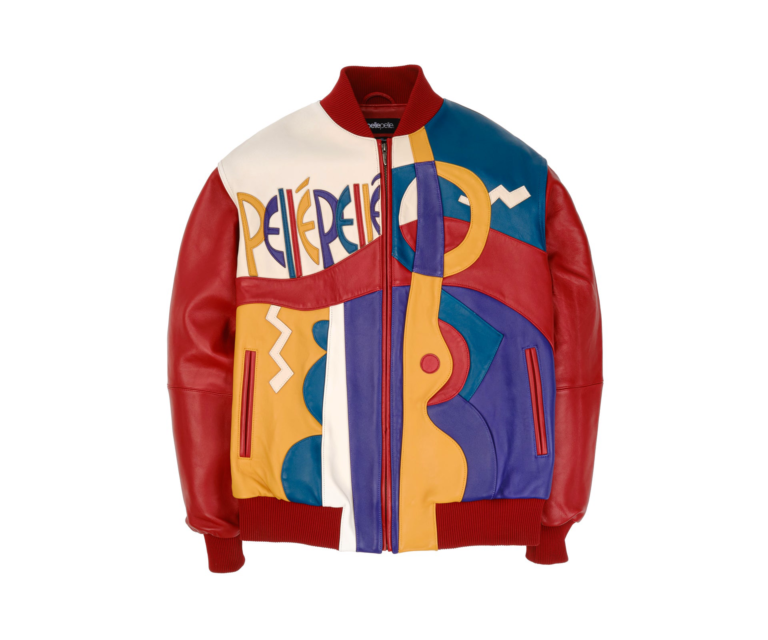 Pelle Pelle Picasso Plush, Cabernet / Teal / Ivory, front view