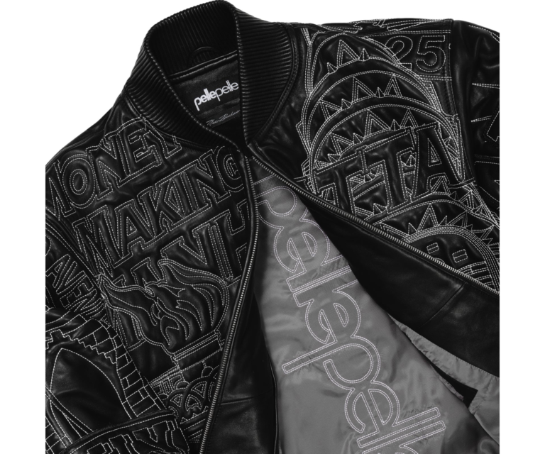 PELLE PELLE NYC BORO QUILTED JACKET, Black / White, gallery detail 7