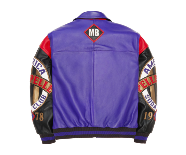 Pelle Pelle American Soda Club Jacket, Purple / Black / Cabernet, gallery detail 3