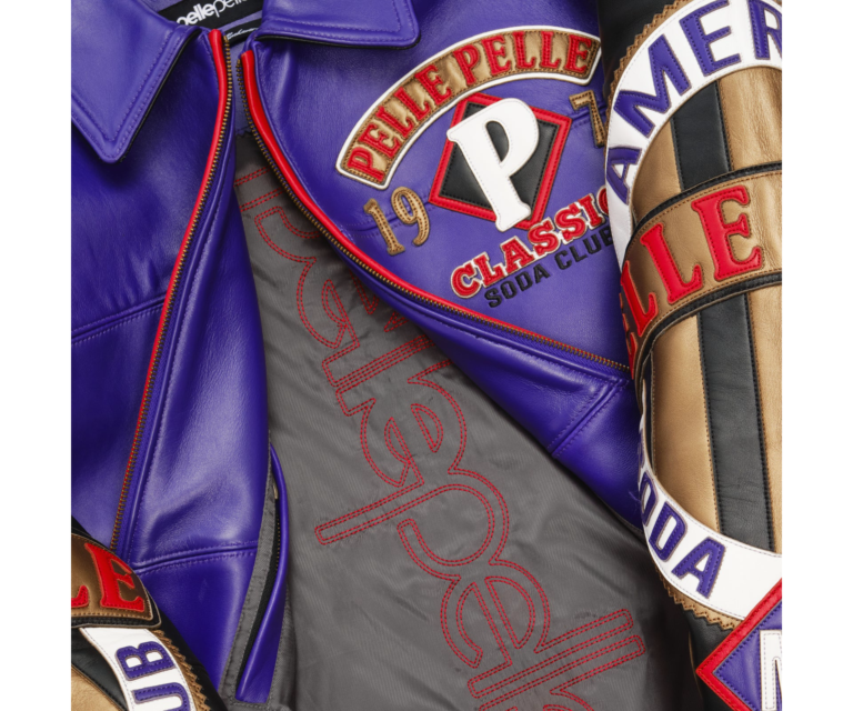 Pelle Pelle American Soda Club Jacket, Purple / Black / Cabernet, gallery detail 6