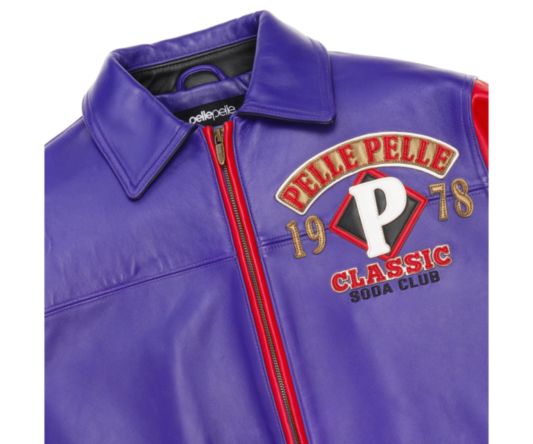 Pelle Pelle American Soda Club Jacket, Purple / Black / Cabernet, gallery detail 5