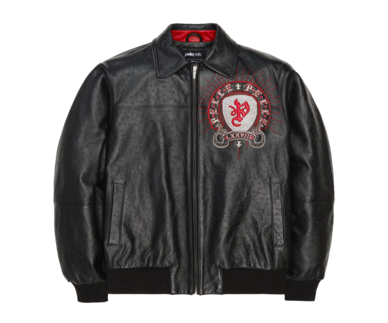 Pelle Pelle Immortal Jacket, Black / Silver Metallic / Cabernet, front view
